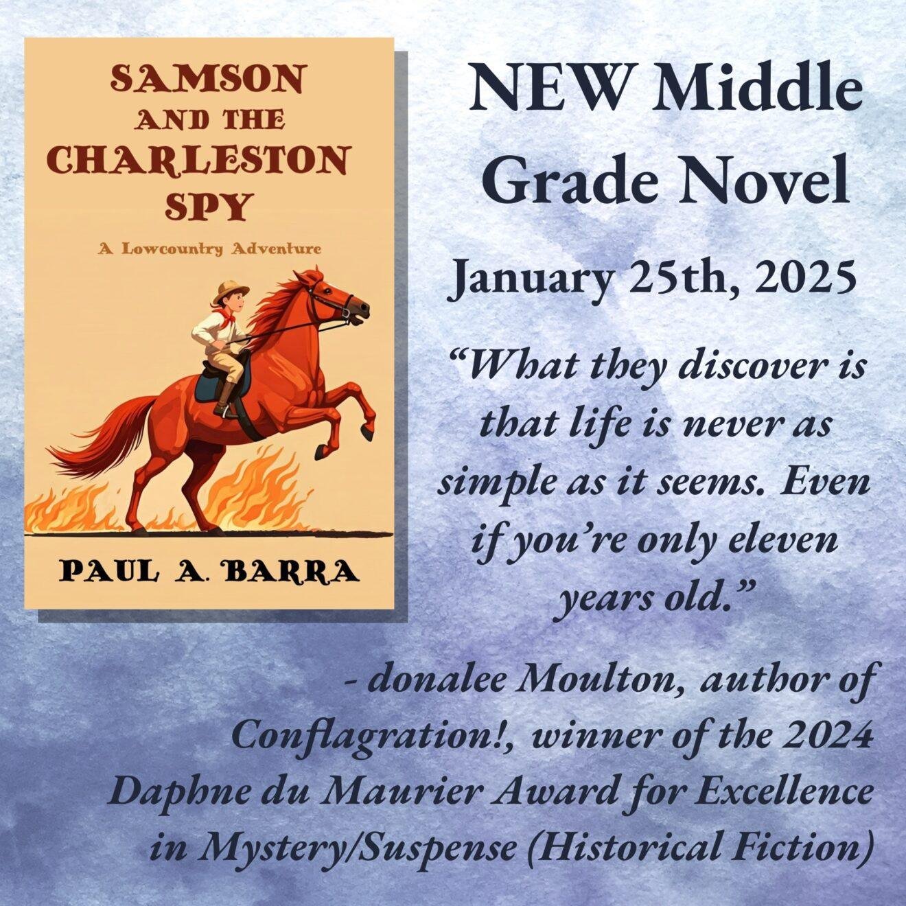 Samson and the Charleston Spy - Book Tour and Giveaway • Silver Dagger ...