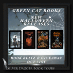 banner square- green cat books halloween release blitz