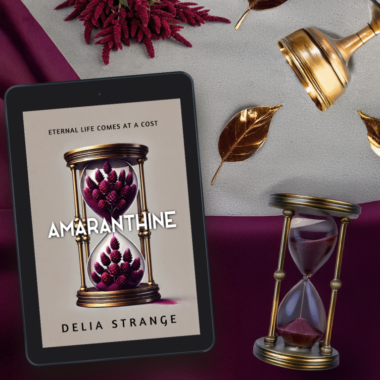 laying ebook teaser - Amaranthine by Delia Strange