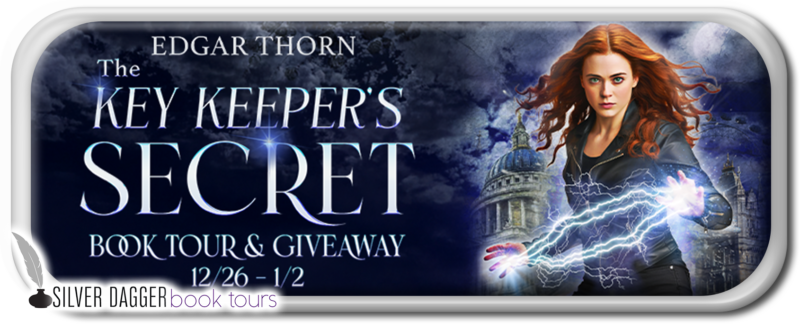 book tour and giveaway banner for The Key Keeper's Secret by Edgar Thorn