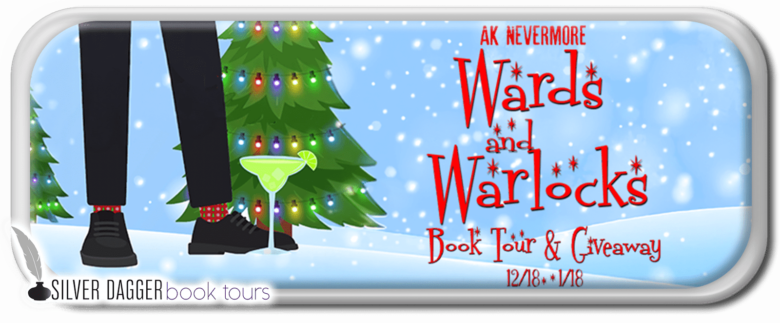 event banner - Wards and Warlocks by AK Nevermore - book tour and giveaway