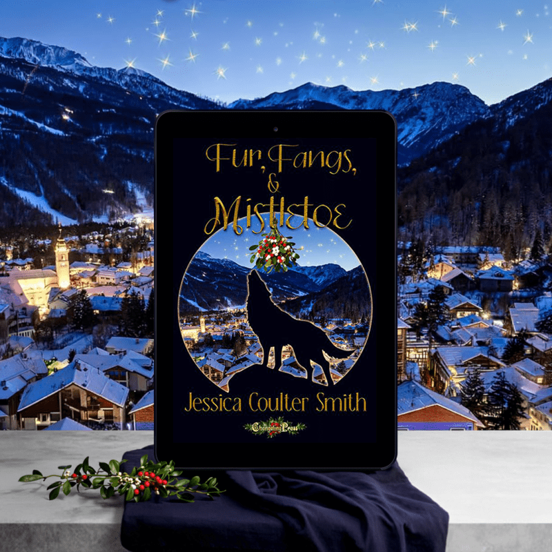standing ebook teaser for Fur, Fangs, & Mistletoe by Jessica Coulter Smith