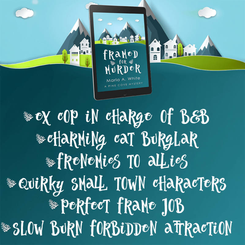 1- framed for murder - marla a white -teaser 1 - pine cove mysteries