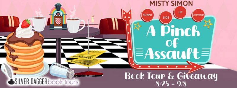 banner - a pinch of assault - misty simon - sunny side up mysteries